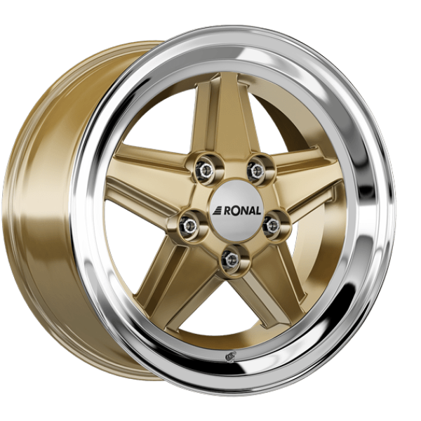 Ronal - R9 - 7x16 - ET 23 - LK 5x112, racing gold-hornpoliert